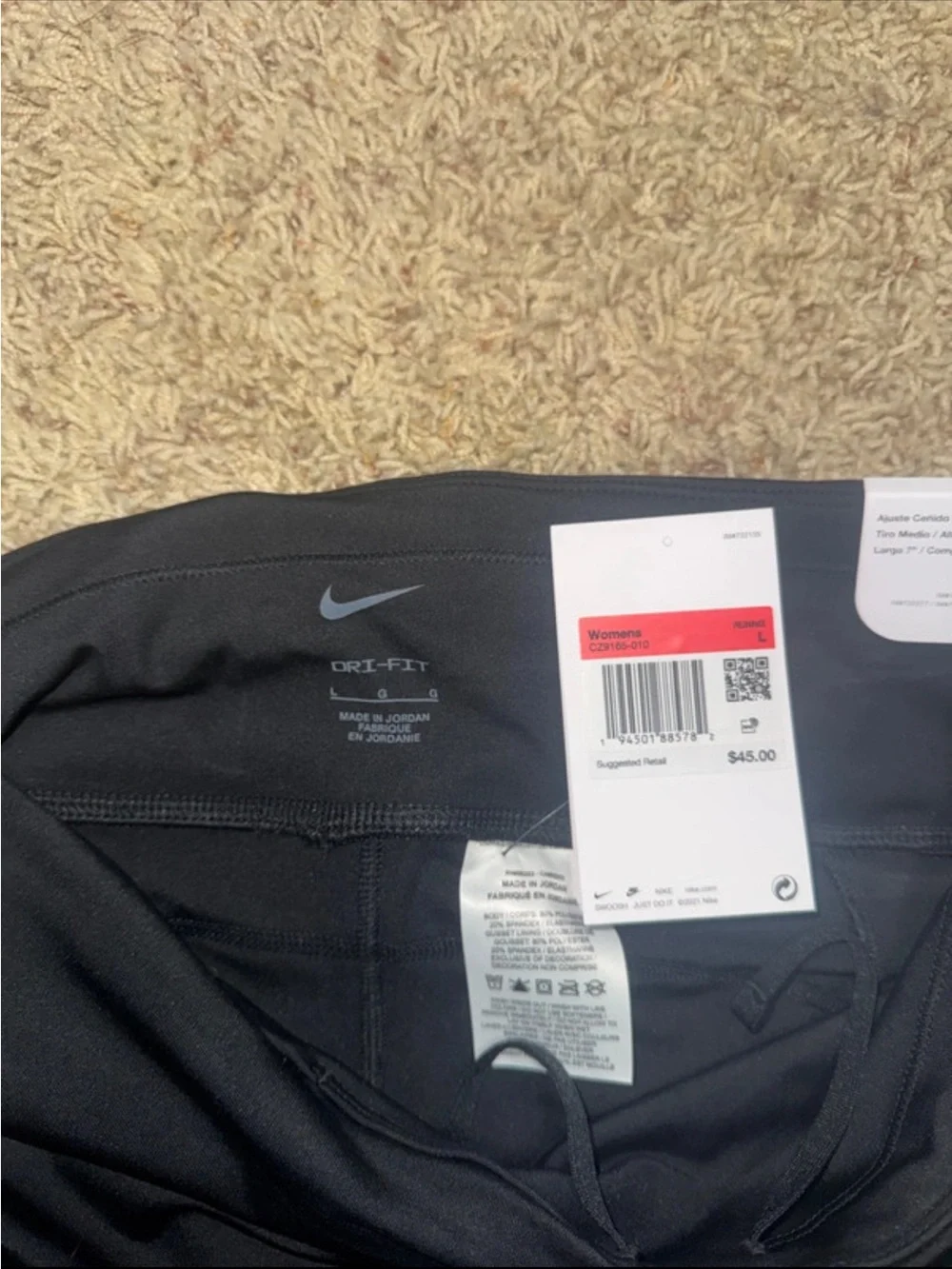 Nike Women's Black High-Rise Bike Shorts
